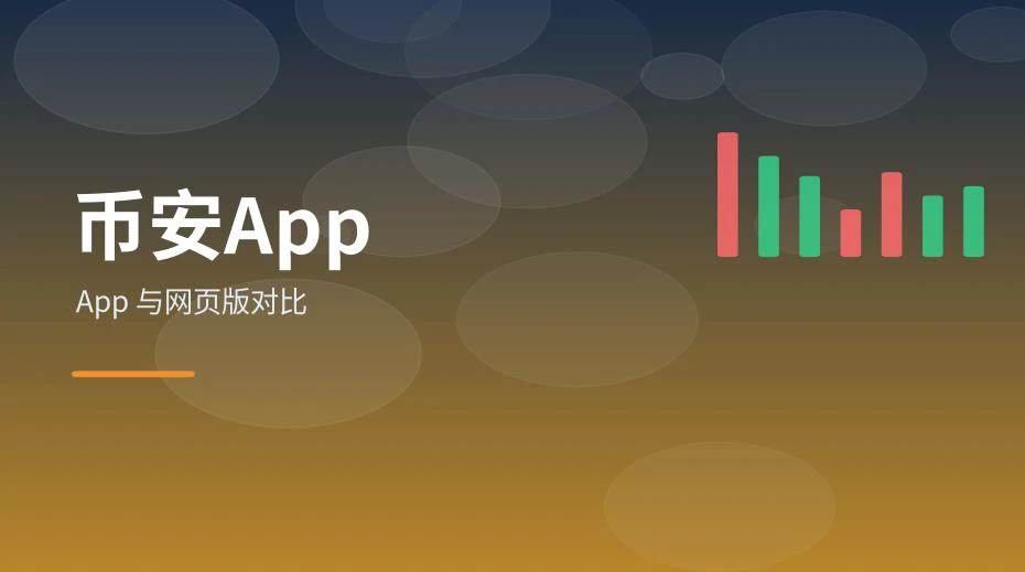 手机上的币安App界面与电脑网页版并排对比